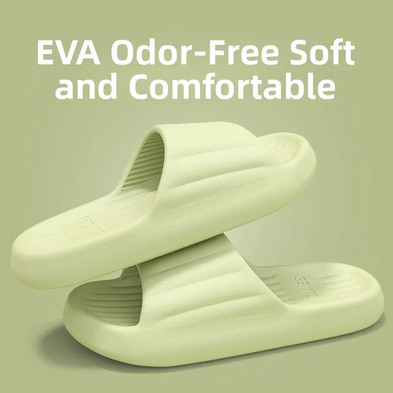 

Anti-Odor Slip-Resistant Slippers Women's Summer Indoor Home Batoom Bath Men's Summer Outdoor Wear EVA Slippers ex