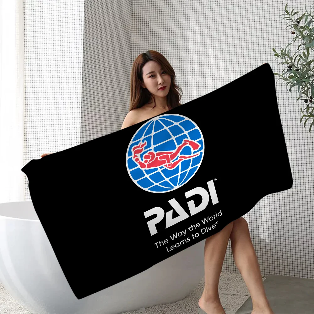 PADI Towel Microfiber Beach Towel Absorbent Quick dry Soft Yoga Swimming Resort Mountain Climbing Towel