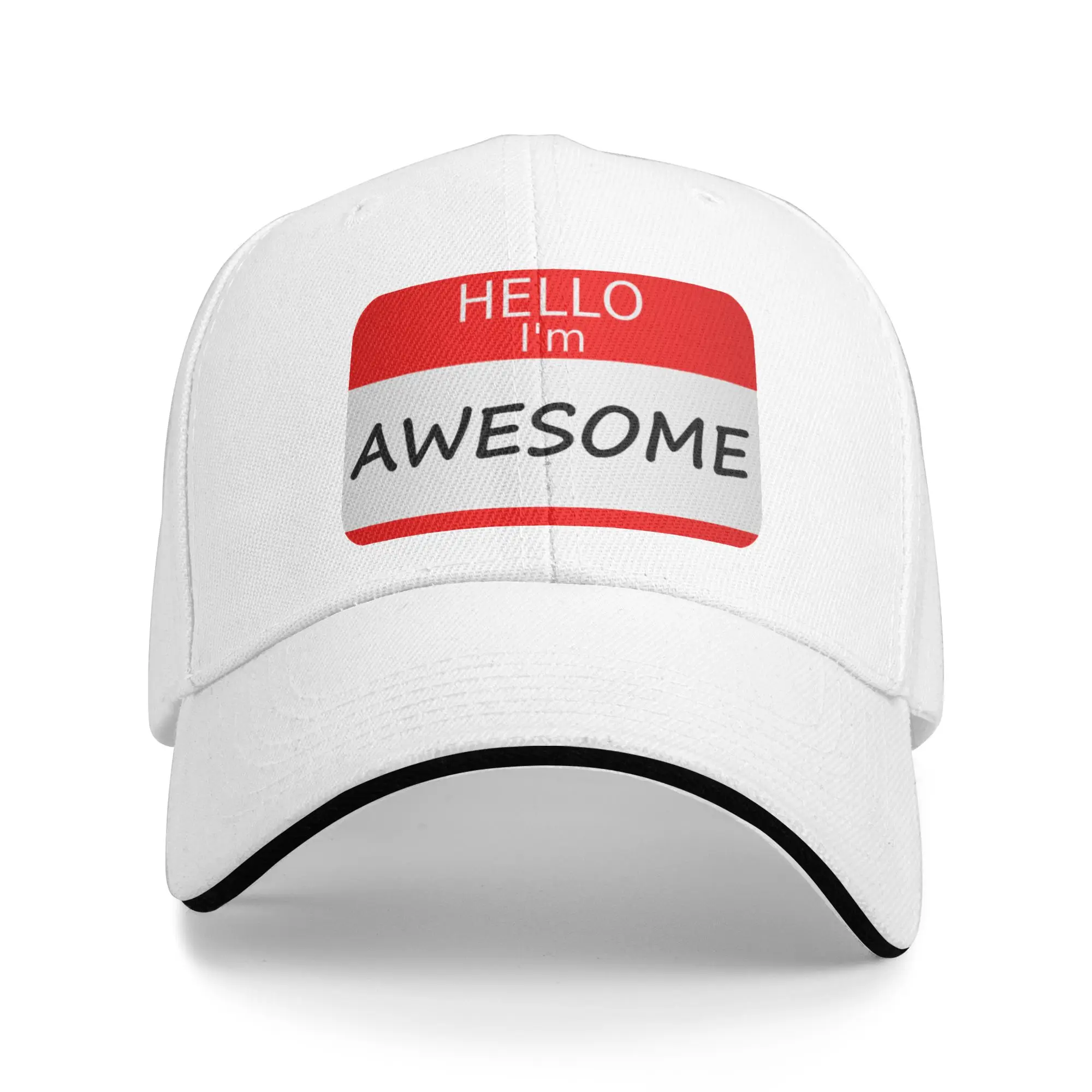 Hello I m Awesome Gift For Children Men Women A Baseball Cap Hat