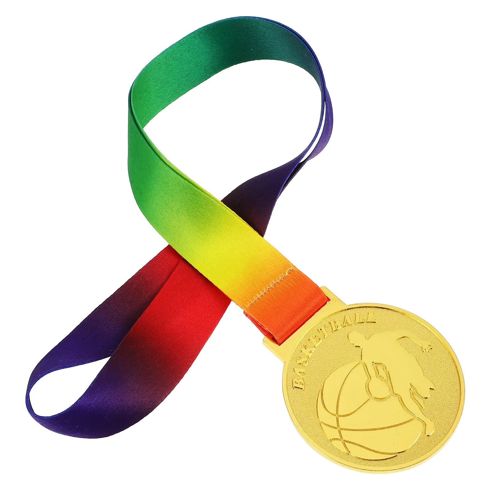 ميداليات كرة السلة الذهبية لميداليات المشاركة للأطفال مناسبة لحفلات الاحتفال بالمنافسات الرياضية وحفلات كرة السلة