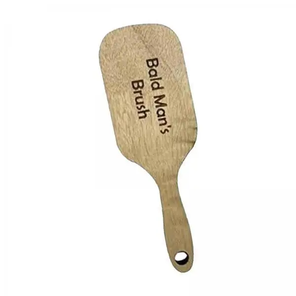 Bald Man Comb Compact Boxwood Brush Retro Hairdressing Accessory for Bald Men Funny Present