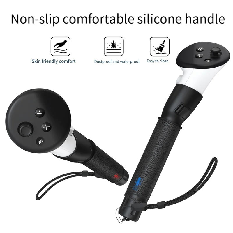 B74A 5 In 1 VR Controller Adapter Für Meta Quest 3 Griff Griffe Extensions Lange Arme Für Quest 3 VR Golf zubehör