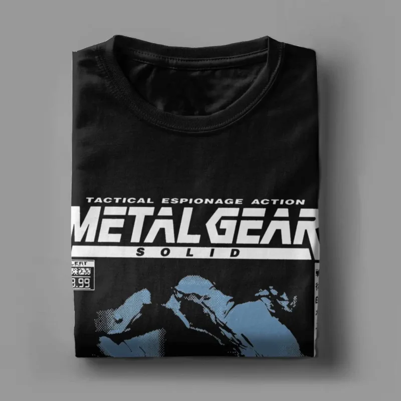 MGS1 snake Metal Gear Solid T-shirt for men leisure 100% cotton tee shirt crew neck short sleeve t shirt summer tops