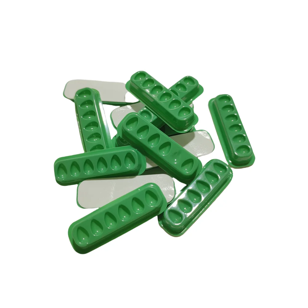 1 box Mixed Color Self Adhering Eyelash Extension Lash Glue Tray Wells Fan maker Private Label Available