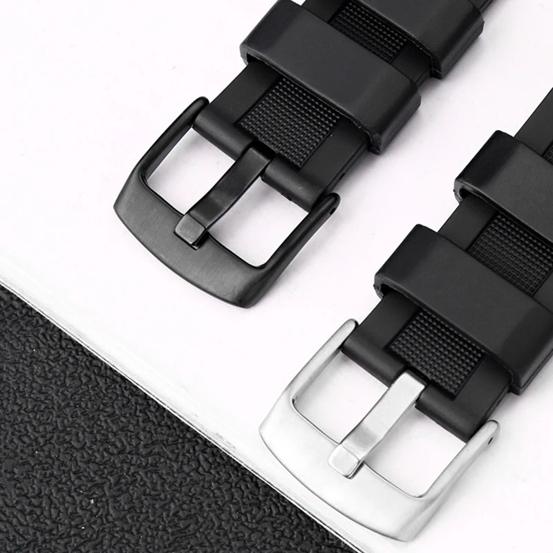 EFR-303 Silicone Rubber Watchband 22mm For Casio 5468 EDIFICE EFR-304 EFR-516PB EFR-516 Bracelet Waterproof Sport Watch Strap view 5