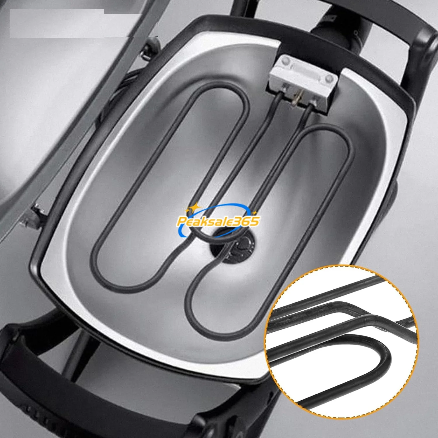 Imagem -04 - Elemento de Aquecimento de Durável Substituição Fit para Weber Electric Grill Q140 Q1400 Bobina 230v 2200w 6661 65621 1set Aço Inoxidável