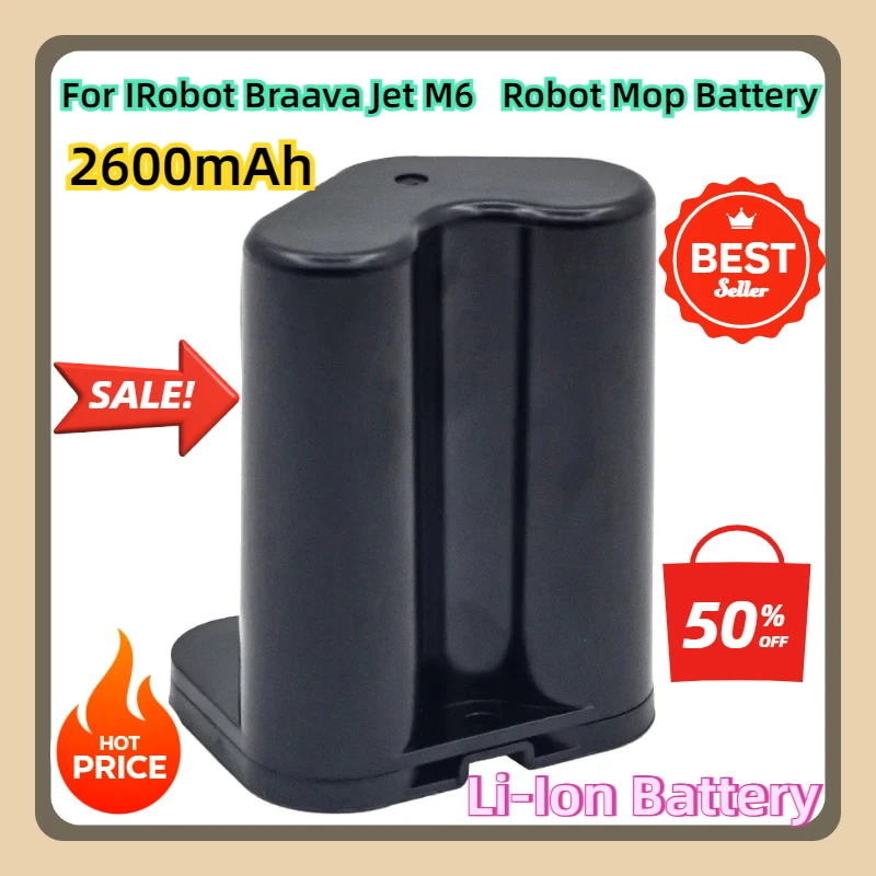 

For IRobot Braava Jet M6 Ultimate Robot Mop Battery Pack Model ABL-C/M6 Dropshipping 10.8V 2600mAh Rechargeable Li-Ion Battery