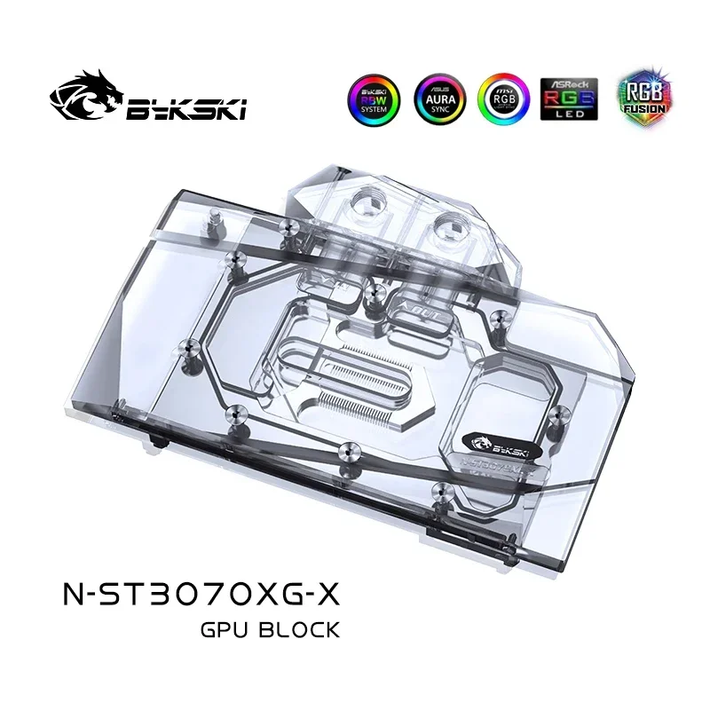 Imagem -03 - Bykski-bloco de Água Rgb Gpu N-st3070xg-x Gaming oc 8g Borda Dupla Placa de Vídeo Zotac 3060 3060ti