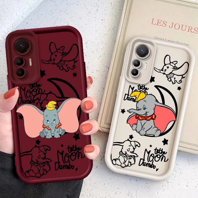 

Disney Dumbo Cute Cartoon Eye Ladder For Xiaomi MI 14 12T 11 Lite Poco M3 X5 X4 F5 F4 F3 F2 GT Pro 5G TPU Phone Case