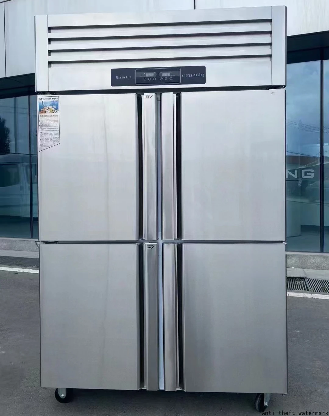 

2026 Hot SellingStainless Steel Large-Capacity Four-Door Commercial Vertical Upright Freezer Refrigerator for Kitchen