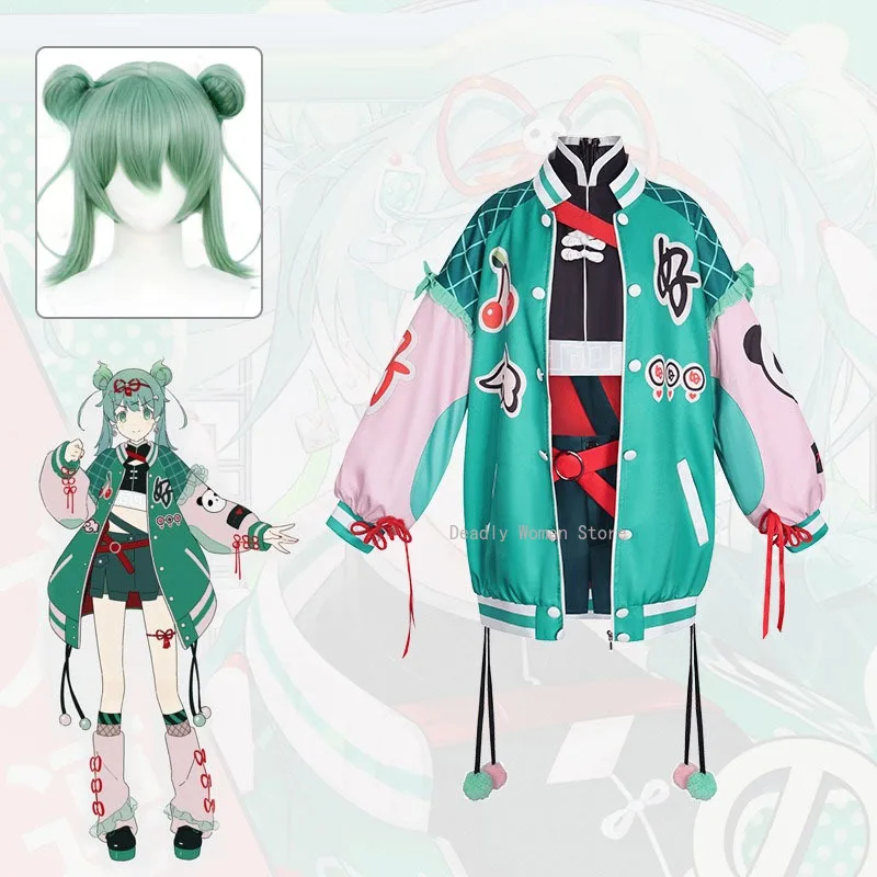 

2025 S-3XL Miku Deco27 PJSK Cosplay Costume Wig Anime Game Project Sekai Colorful Stage Halloween Party Outfits for Women