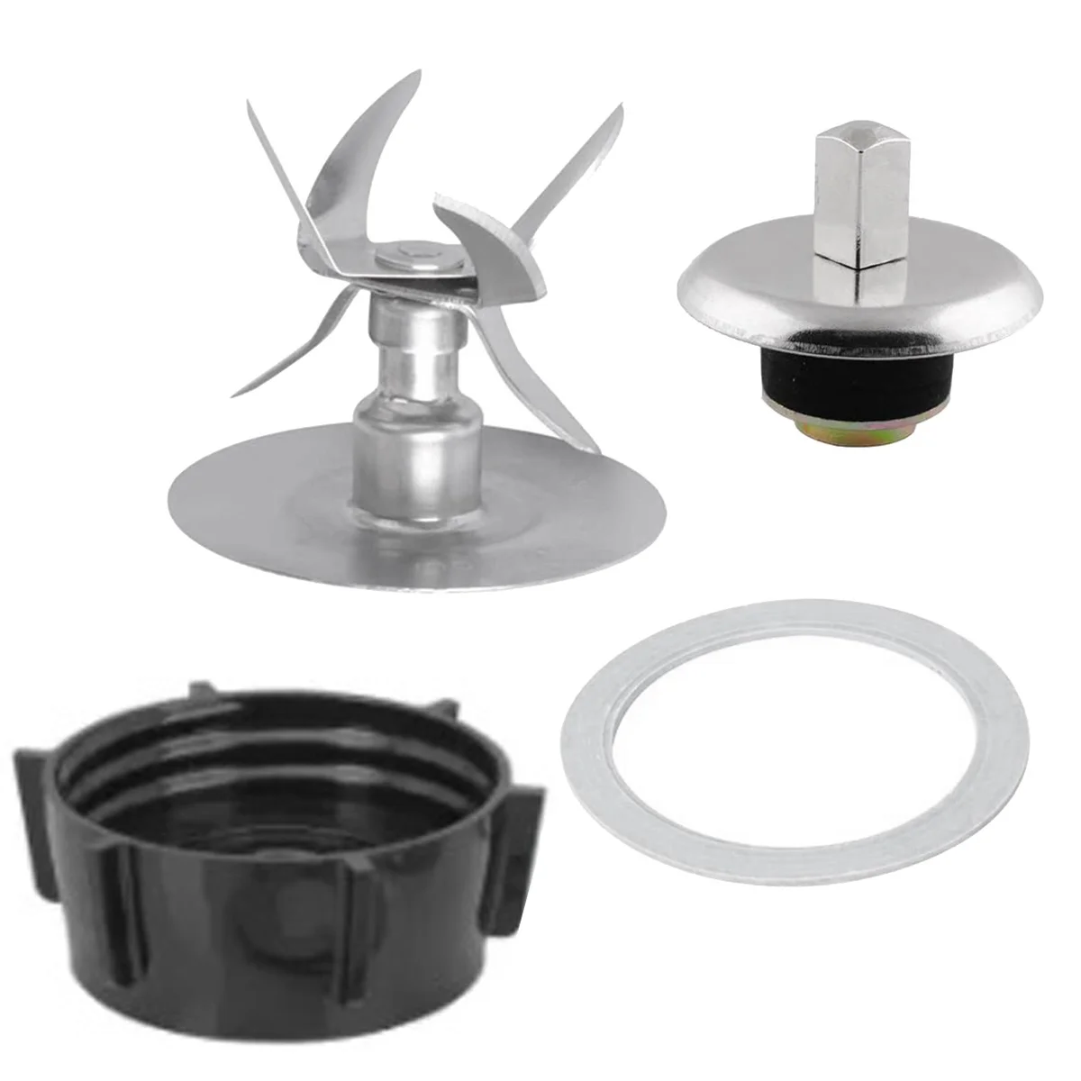 ใบมีดเครื่องปั่นพร้อมการเปลี่ยนข้อต่อสําหรับชิ้นส่วน Oster Osterizer, ใบมีดฟิวชั่น 6 จุดพร้อมชุดข้อต่อ HOT