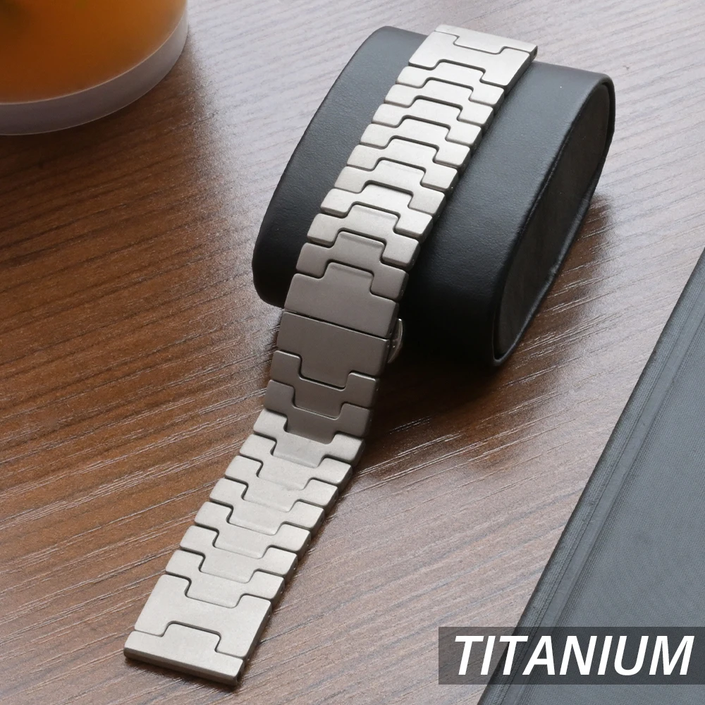 

22mm Real Titanium Band for Huawei Watch 4 4 Pro GT3 GT4 GT5 Pro Luxury Titanium Bracelet for Amazfit Balance Oneplus Watch 3 2R