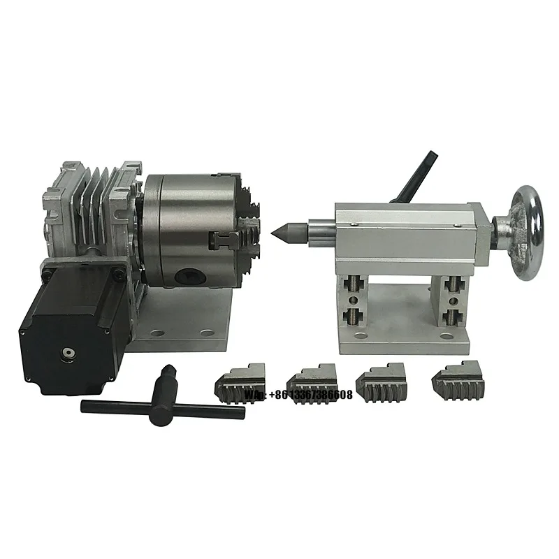 

4th Axis Tailstock Rotary Axis a for CNC Router 80 Fix 4 Chuck Three-Dimensional Sculpture Take Woodworking Machinery Part