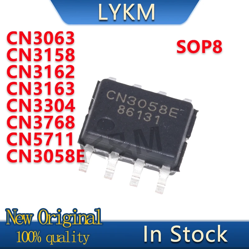 10/PCS New Original CN3058E CN3768 CN3063 CN5711 CN3158 CN3162 CN3163 CN3304 SOP8 Battery management chip  In Stock