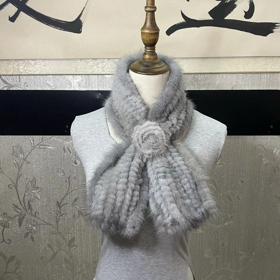 luxury-handmade-real-suede-double-sided-mink-scarf-women's-tea-rose-patterned-ort-wrap-ne-warmer-ele-faion-accory