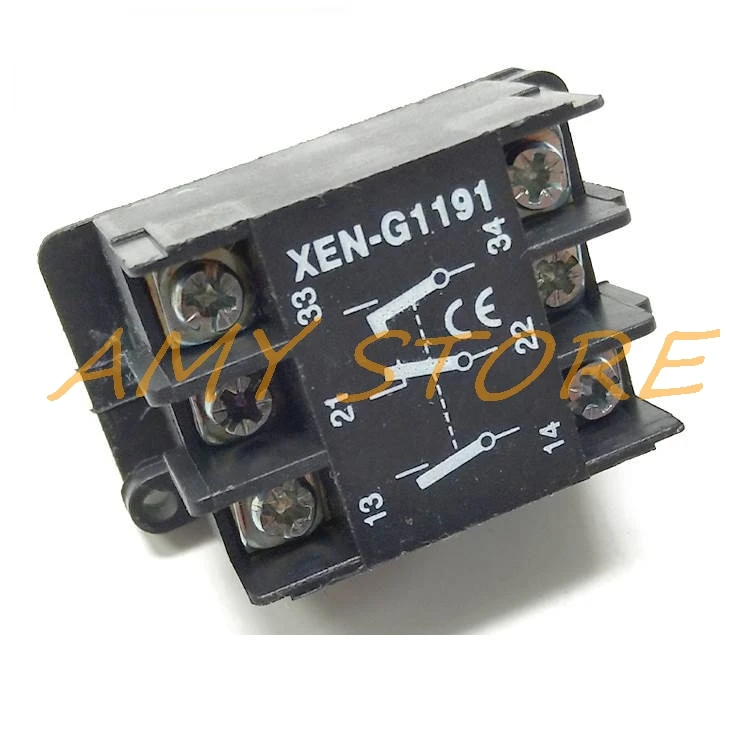1Pc 2 Two Speed Hoist Crane Switch NO NC Contact Block Replace for XAC XEN-G1191 Series Pendent Control Stations