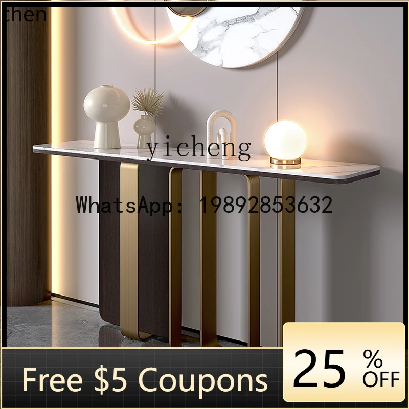 

Z1 Entrance Cabinet Lig Luxury Simple Hallway Cabinet Marble Table End View Table