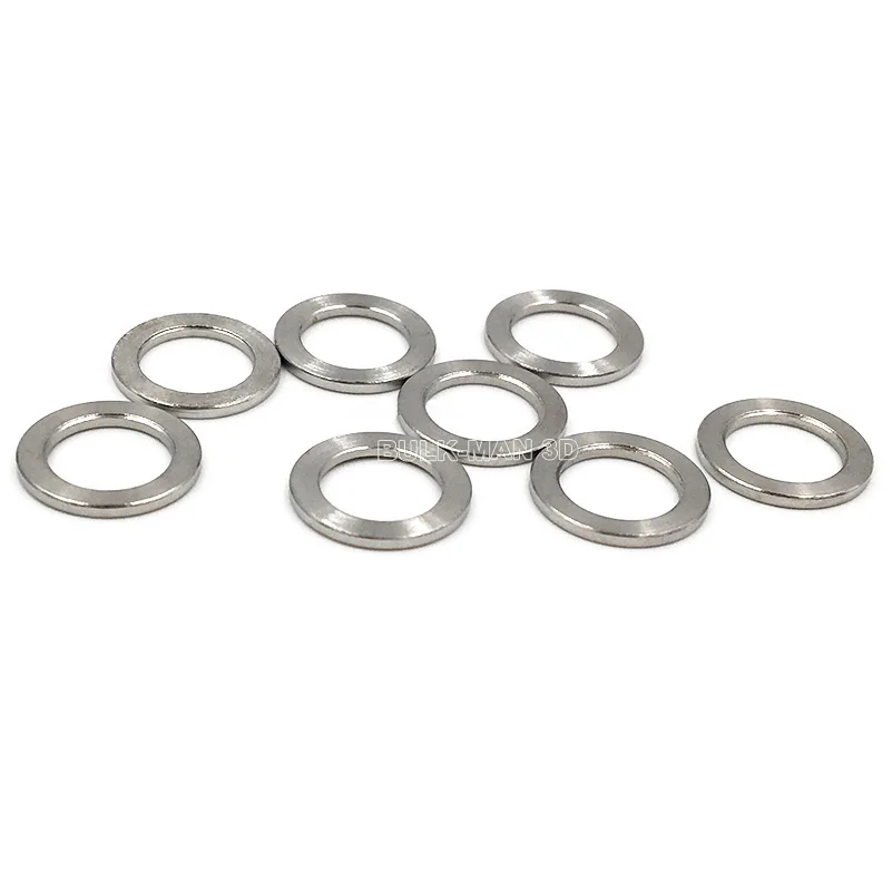 50Pcs 8mm M8 Flat Washer Stainless Steel Precise Shims Thickness 1mm Thin Gasket for 8mm Metric Acme Lead Screw 3D Printer Parts