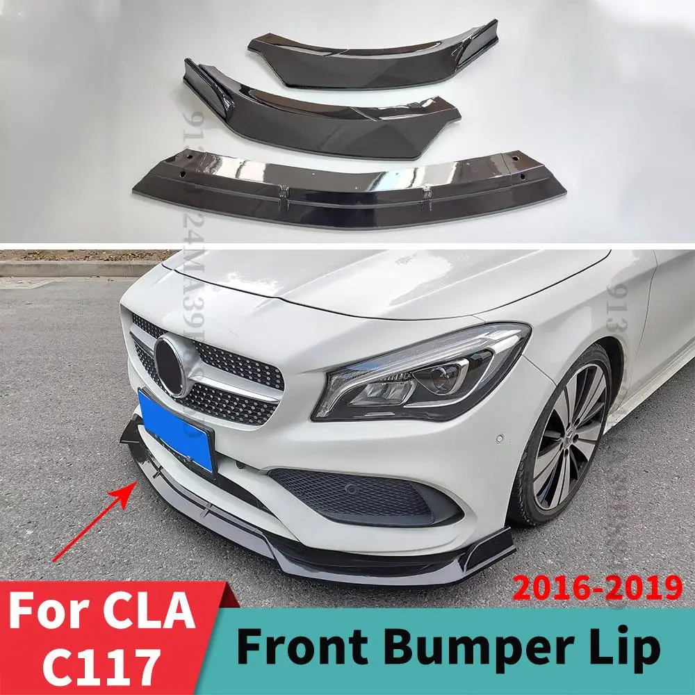 

Modified Styling Front Bumper Lip Chin Decoration Tuning Accessories For Mercedes CLA Benz C117 2016-2019 W117 180 220 260 200