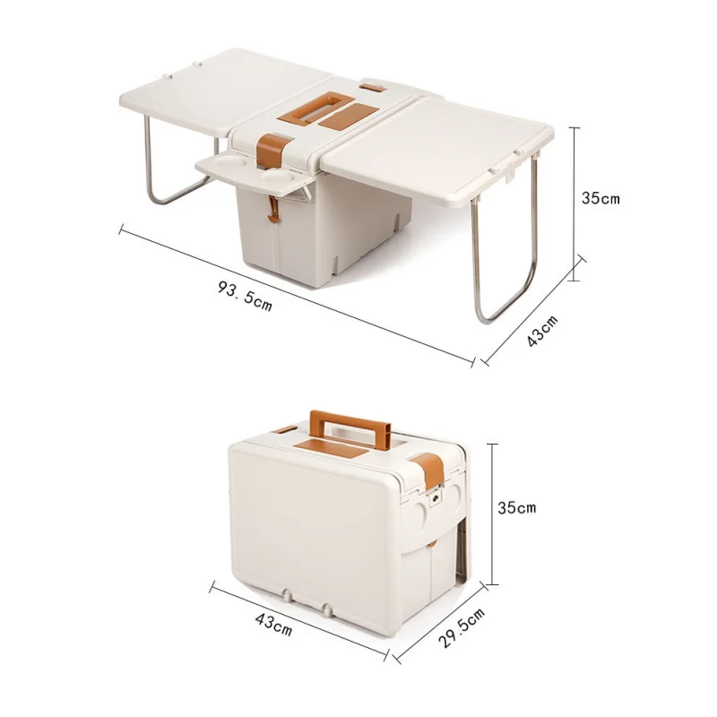 Camping Folding Table Picnic Food Warmer Multifunctional Handheld Storage Box Outdoor Portable Table New