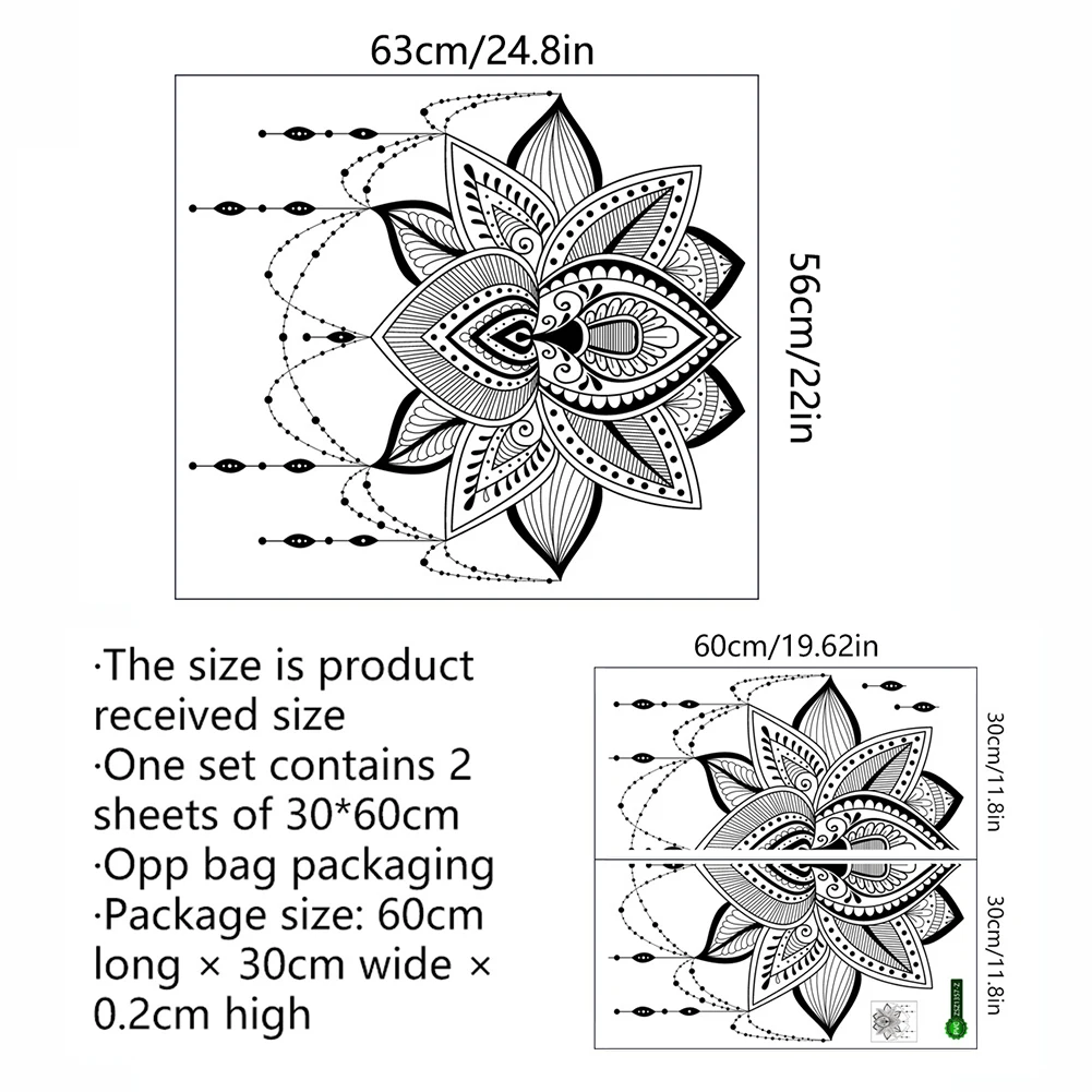 Deviations Hand Pasted Home Decor Decoration Mandala Manual Measurement Data Monitor Brightness Package Contents