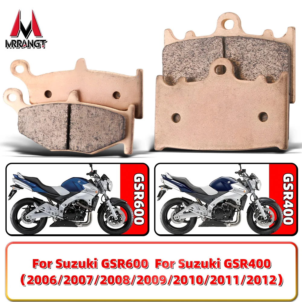 

MRRANGT Brake Pads Set For Suzuki GSR400 GSR600 Small BK 2006 2007 2008 2009 2010 2011 2012 Sintered Metal motorcycle parts