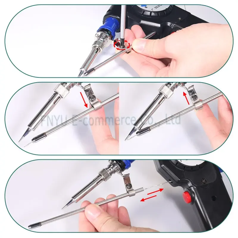 YIHUA 929D II Digital Automatic Tin Gun 130W Portable Soldering Iron Auto Sleep Adjustable Temperature Welding Repair Tool