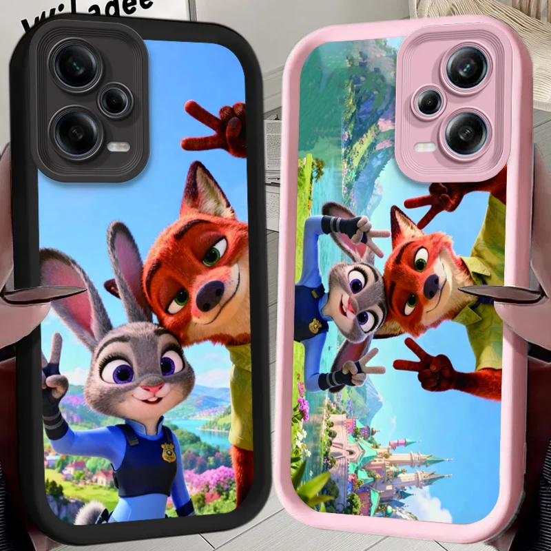 Zootopia Judy Hopps Nick حافظة لهاتف Xiaomi Redmi A5 A4 A3 A3X A2 A1 Plus 13X Redmi K80 Ultra K70 K70E K60 K60E K50 K40 K40S K30