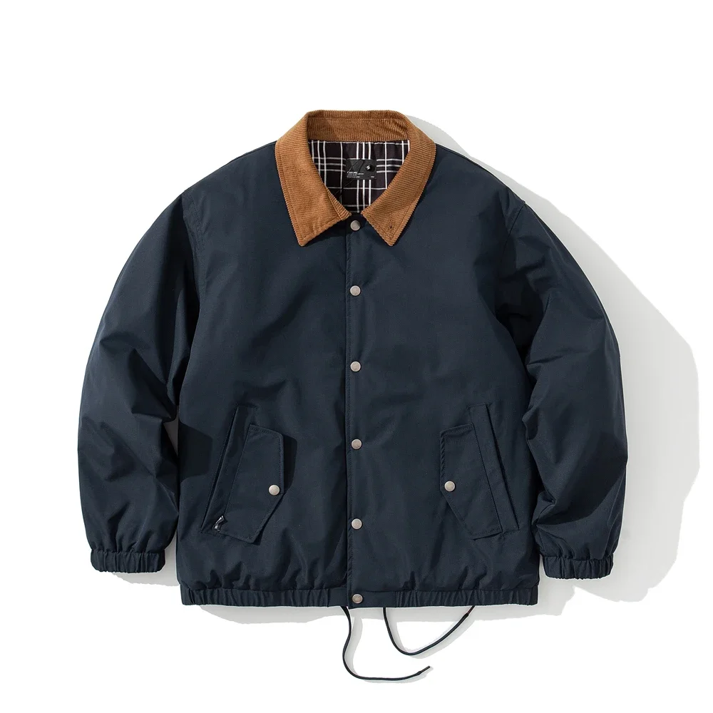 Pardessus de veste cargo en coton vintage pour hommes, Cityboy, Streetwear japonais, Parka d'extérieur décontractée, Épais, Chaud, Avantages, Manteau