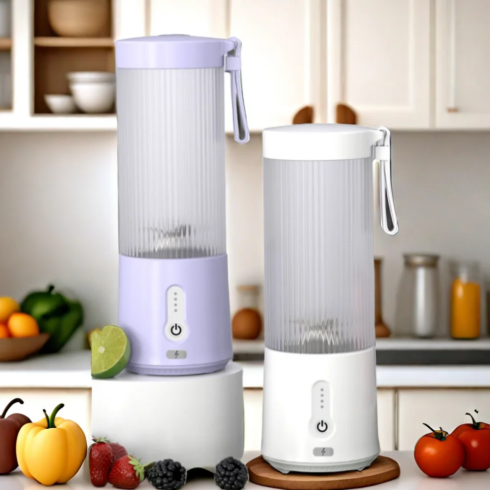 450Ml Mini USB Rechargeable Portable Electric Juicer Smoothie Maker Blender Machine Sports Bottle Multifunctional Blender