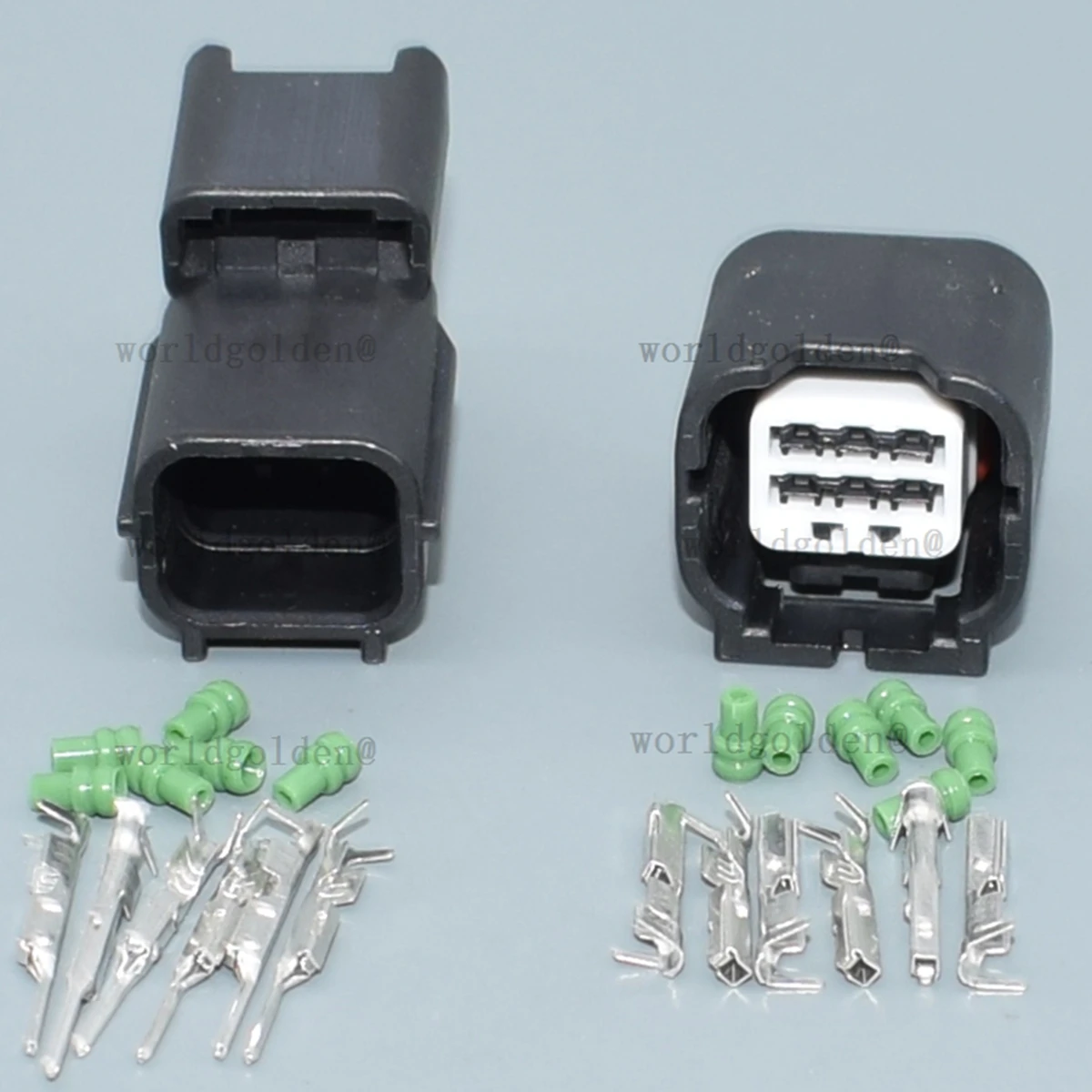 Car Connector 7282‑2147‑30 7283‑2147‑30 6Pin Plug Set for Universal Vehicles Lamp Sensor Harness Replacement