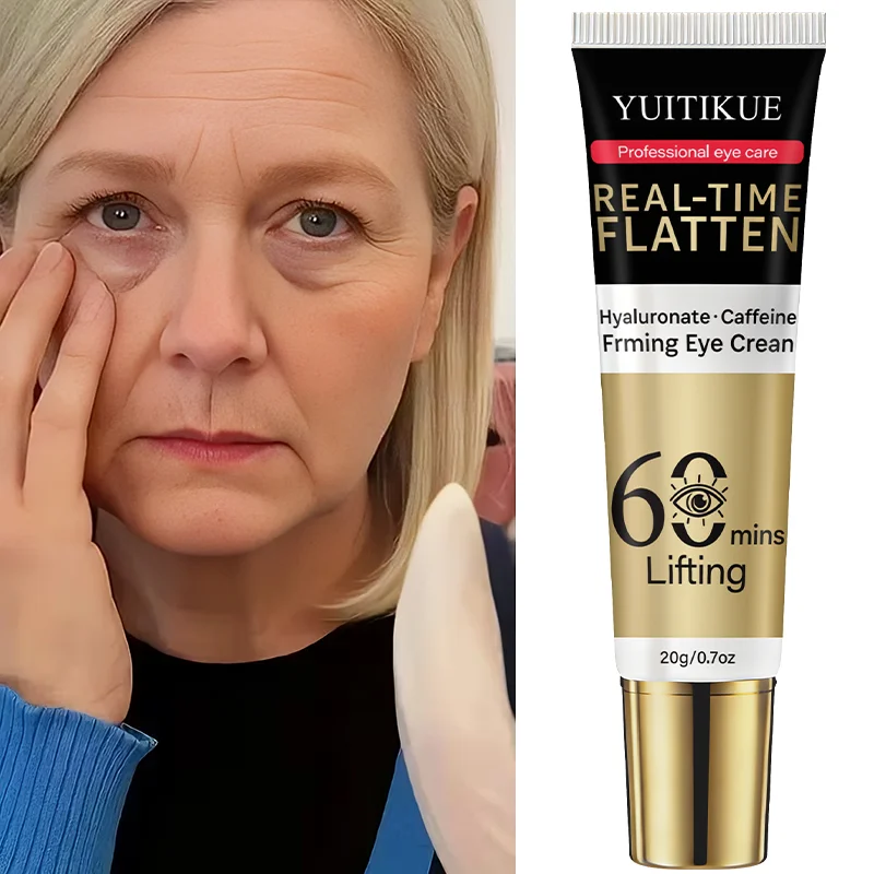 YUITIKUE 60 Min Eye Lift Cream 20g - Hyaluronate & Caffeine, Real-Time Flatten, Refreshing & Fast Absorption, All Skin Types image 3