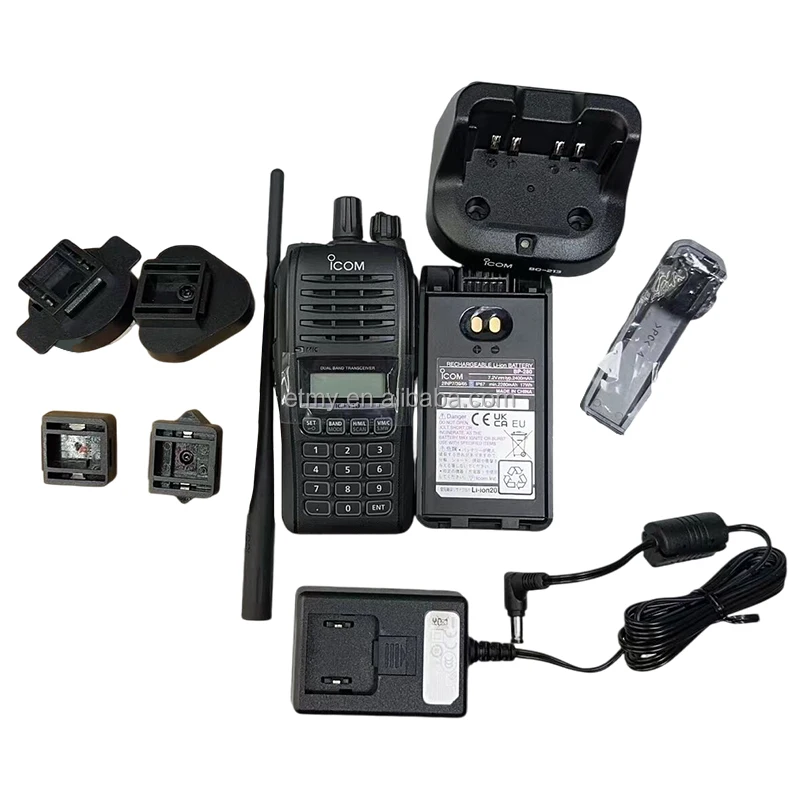 IC-T10 IPX7 VHF UHF Interphone Dual Frequency Dual Band FM Long Range Two Way Radio Wal-kie -Tal-kie
