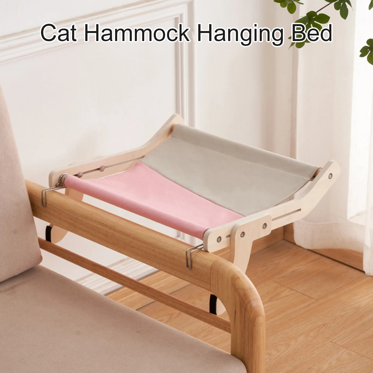 

Cat Window Perch Sturdy Wooden Cat Hammock Hanging Cat Window Hammock Seat for Indoor Steady Strong Bearing Cat Hammock