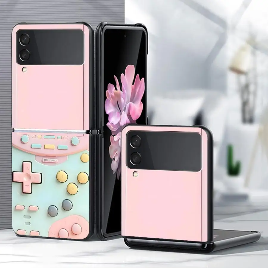 Case for Samsung Galaxy Z Flip 8 Flip7 FE Flip5 Flip3 Z Flip 7 6 5 4 3 Flip6 Flip4 Phone Cover Game Console Pattern