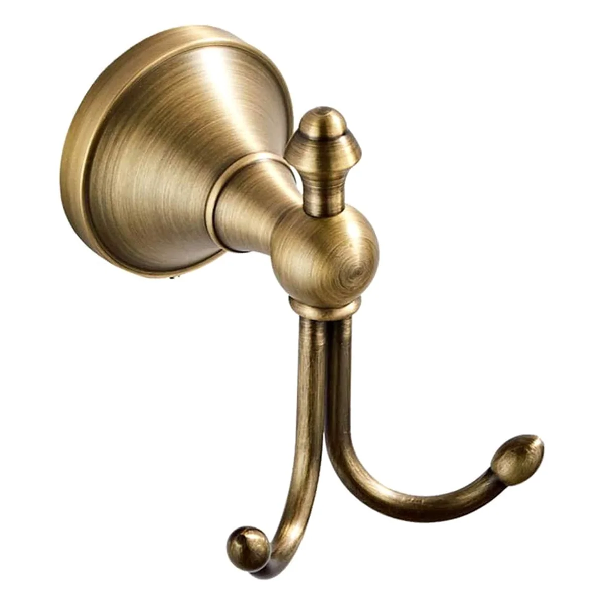 

A96Q-Двойные крючки для одежды, антикварный латунный крючок для полотенец, настенные крючки для подвешивания, крючки для полотенец для пальто
