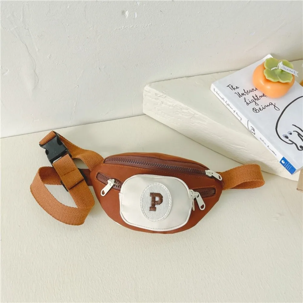 

Portable Letter Children's Waist Bag Korean Style Creative Kids' Shoulder Bag Lightweight Sports Kids' Chest Bag Boys
