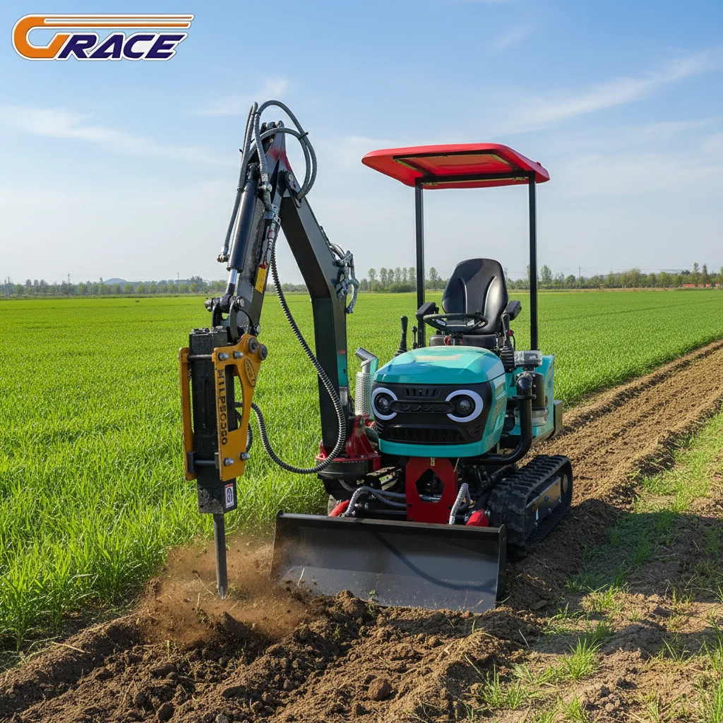 

Customize 4WD Farm Tractor 25HP 30HP 40HP 50HP Agricultural Tractor With Front Loader And Backhoe Attachment