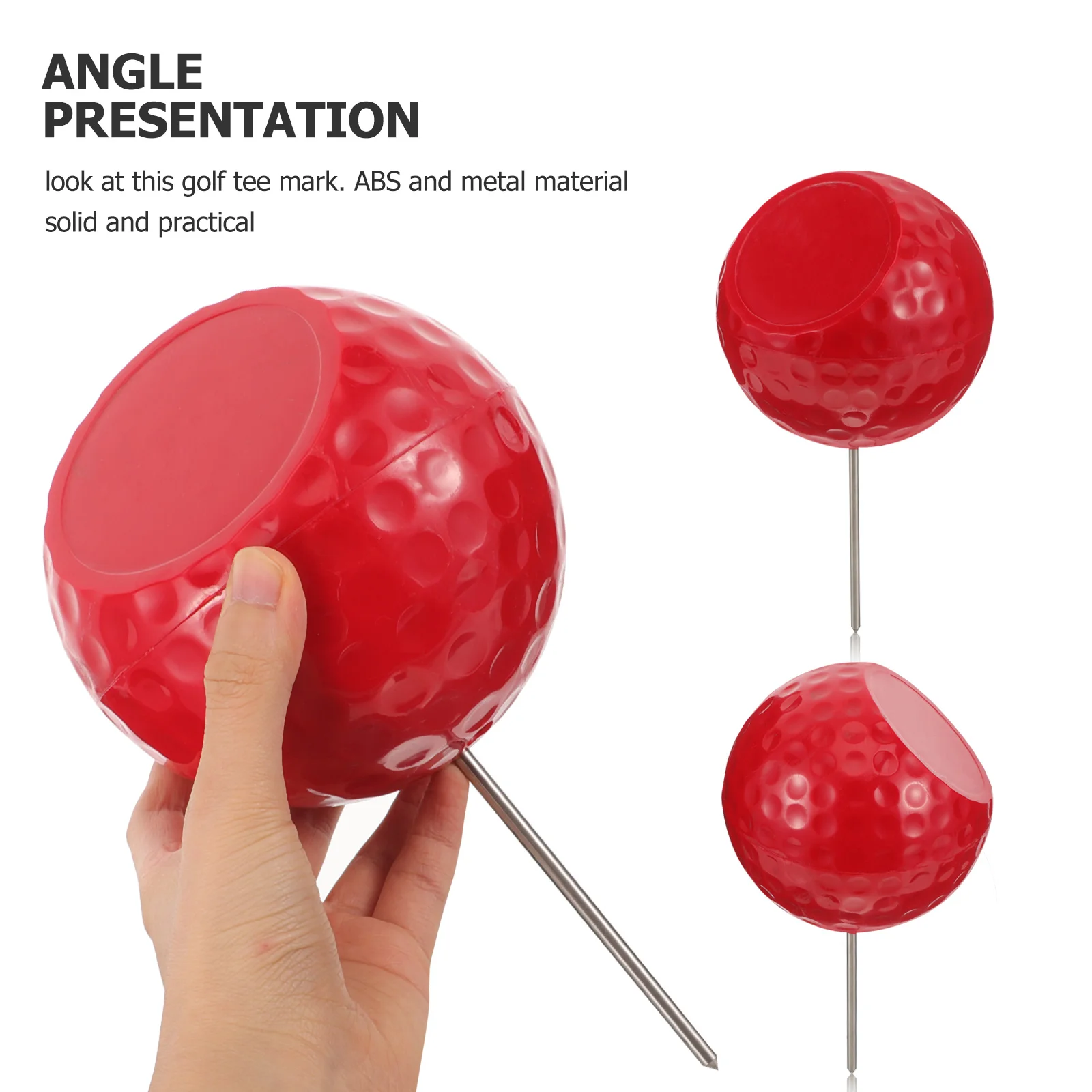 

Bright Color Lightweight Durable Ball Position Ground Insert Tee Sign Marker Golfing Court Marker Golf Tee Marking Tool
