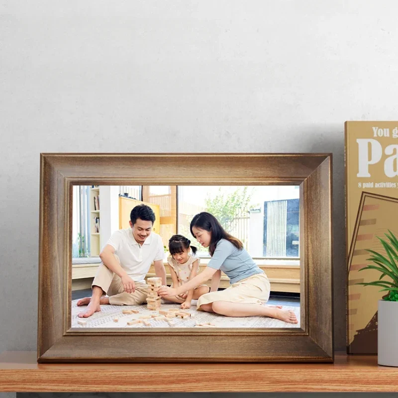 

Digital Photo Album with High-Definition Frame Player,Video Photo Transfer Device, Living Room Decoration, Modern Display, Styli