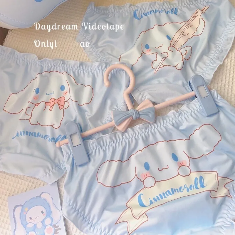 Sanrio mutandine Cartoon giapponese dolce e carino Cinnamoroll personalità ragazza biancheria intima studente di seta di latte Lolita triangolo Panty