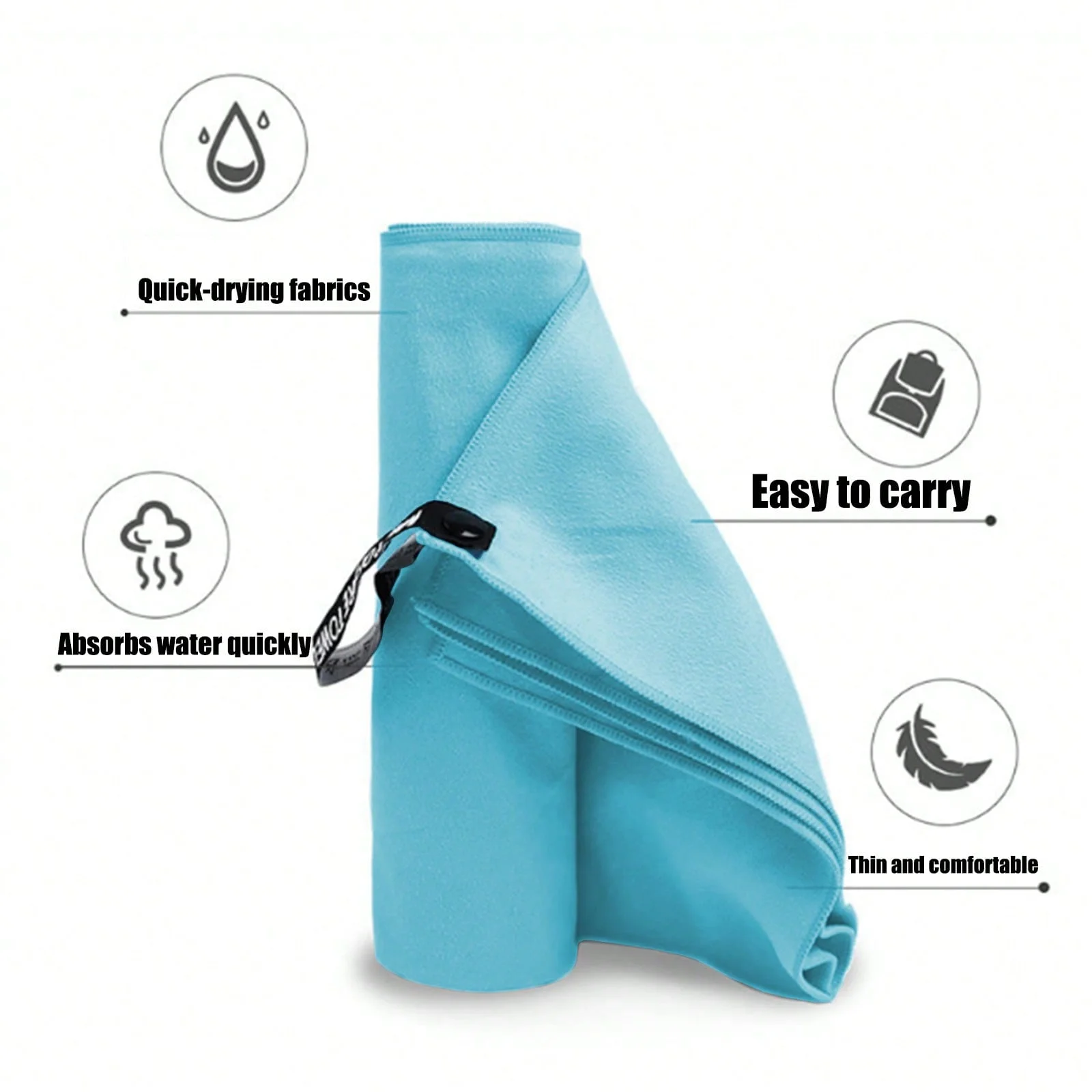 1 قطعة الرياضة في الهواء الطلق سوبر ماصة لينة سريعة الجافة منشفة إكسسوارات رياضية منشفة الشاطئ يمكن استخدامها للياقة البدنية والسباحة واليوجا