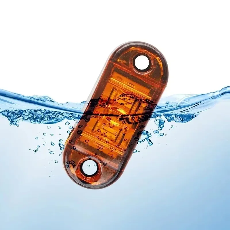 

Red White Lamp for 12v 24v Led Side Marker Warning Lights Trailer Trucks Caravan Side Clearance Marker Light DurableLorry Amber