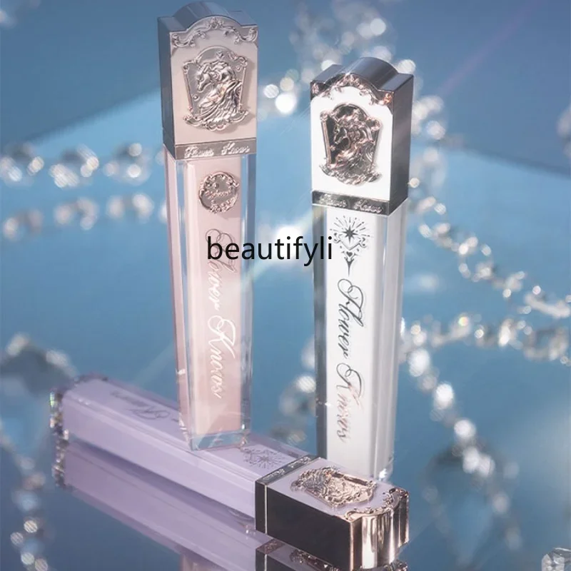 

yj Flower Know Unicorn Crystal Jelly Lip Lacquer Mirror Nourishing Lipstick Milk Tea Color