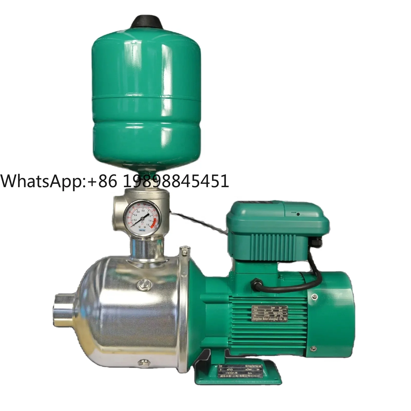 

Wholesale Household Small Variable Frequency Constant Pressure Pump with Inverter