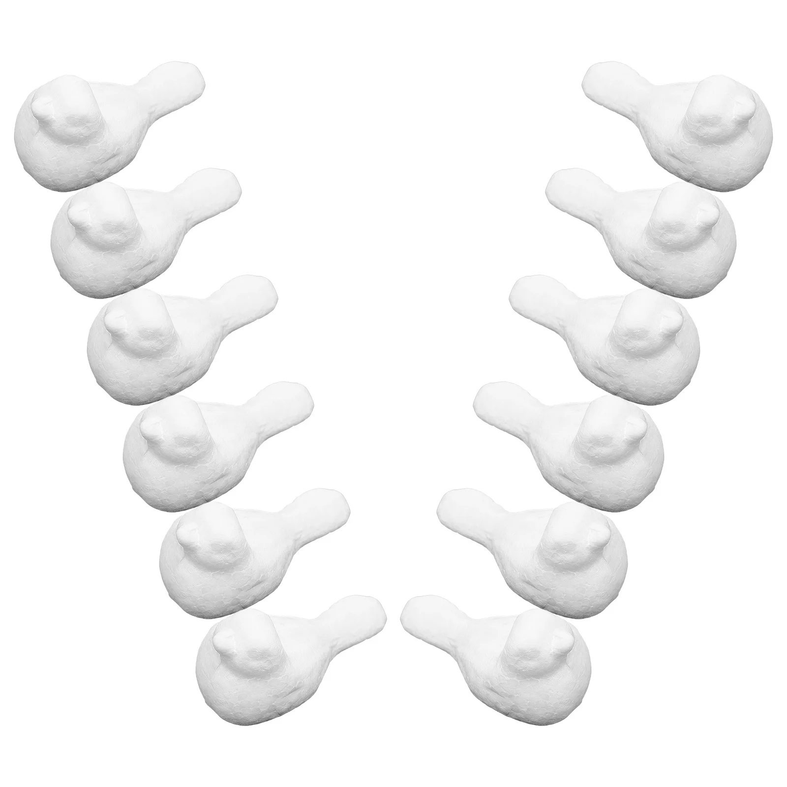 12 stuks vogels DIY ongeverfde modellen voor ambachtelijke projecten Paasdecoraties Kinderactiviteiten Leuke kunstbenodigdheden