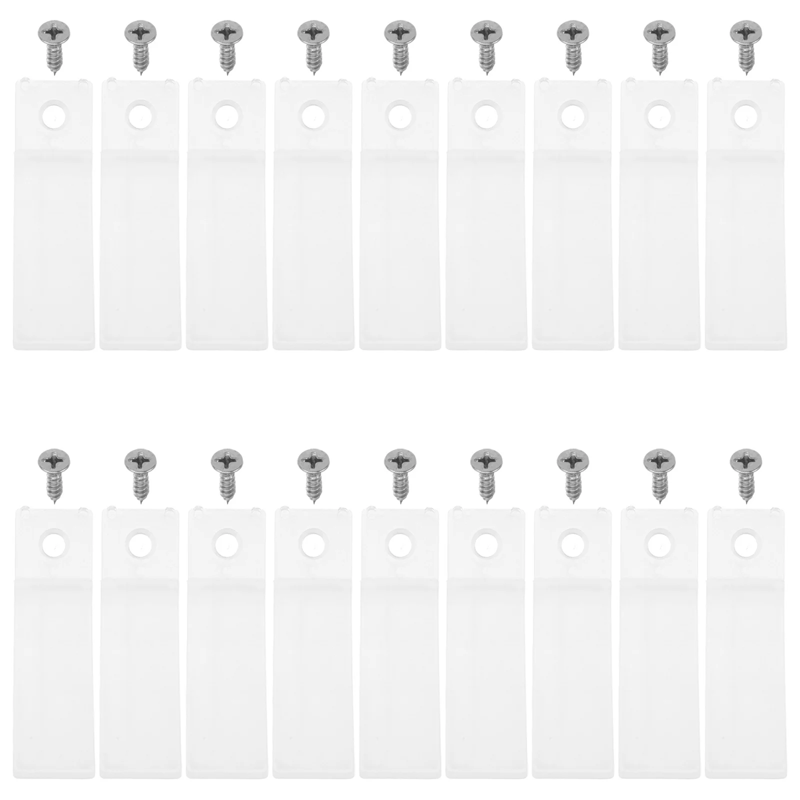 40-set doorzichtige plastic antislip rechthoek voor meubelbodemreparatietool Gemakkelijk te installeren stopt voor dressoir Plastic ladestoppers