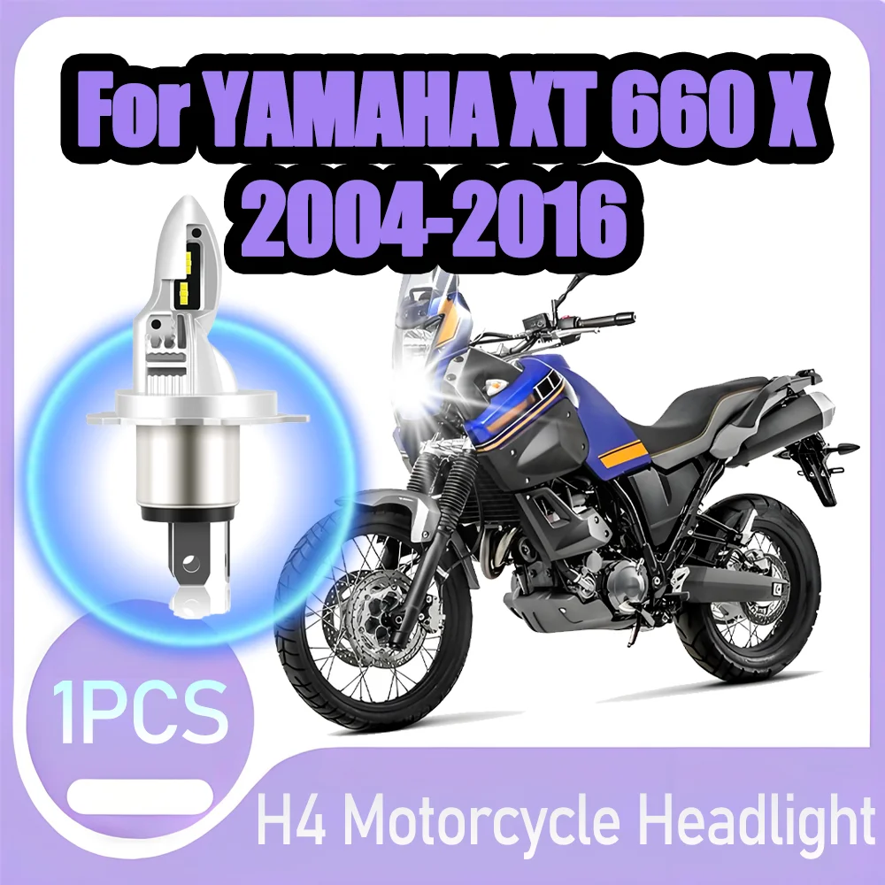 1PCS Super Bright H4 LED Headlight Bulb 10000LM High Power Motorcycle Head Lamp 12V For YAMAHA XT 660 X 2004-2016 2005 2006 2007