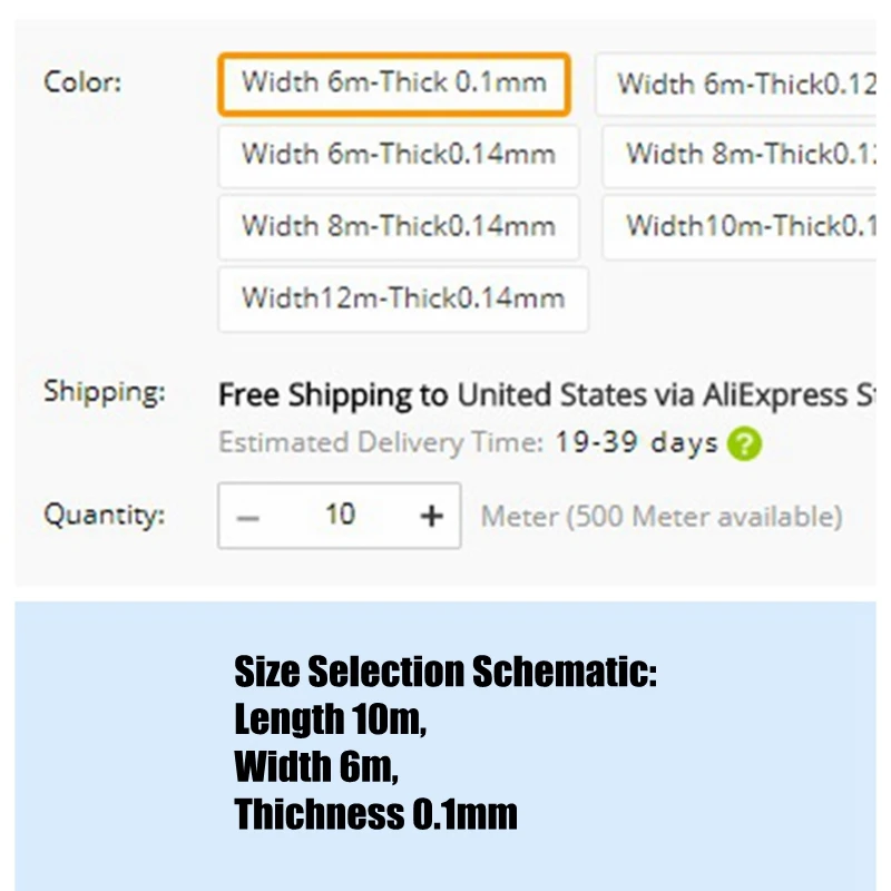 1m Thickness 0.1-0.14mm Width 6-12m Highly Transparent Thickened Film Agriculture Furniture Dustproof Rain Proof Greenhouse Film